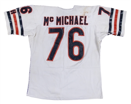 1986 Steve McMichael Game Used Chicago Bears Jersey Photo Matched to Super Bowl XX on January 26, 1986 (McMichael LOA, Resolution Photomatching & Beckett)